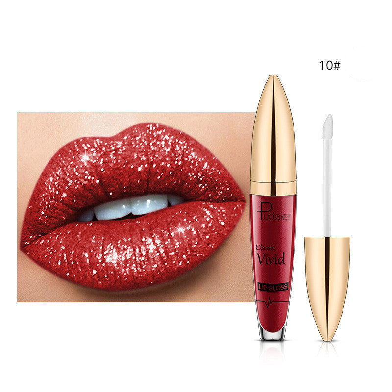 Pudaier Sip Glitter Flip Matte Shimmer Lip Gloss No Stain On Cup Diamond Lipstick Pudaier Sip Glitter Flip Matte Shimmer Lip Gloss No Stain On Cup Diamond Lipstick